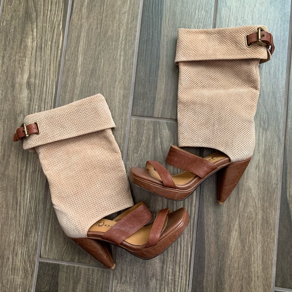 Jeffrey Campbell Shoes - Jefferey Campbell Ibiza Suede Tan Boot Heels 7.5